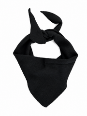 Siyah Triko Üçgen Bandana