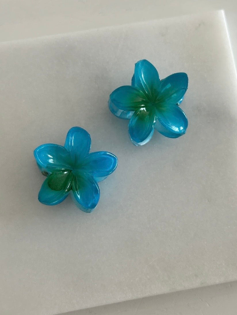 İkili Mini Aloha Toka (mavili)