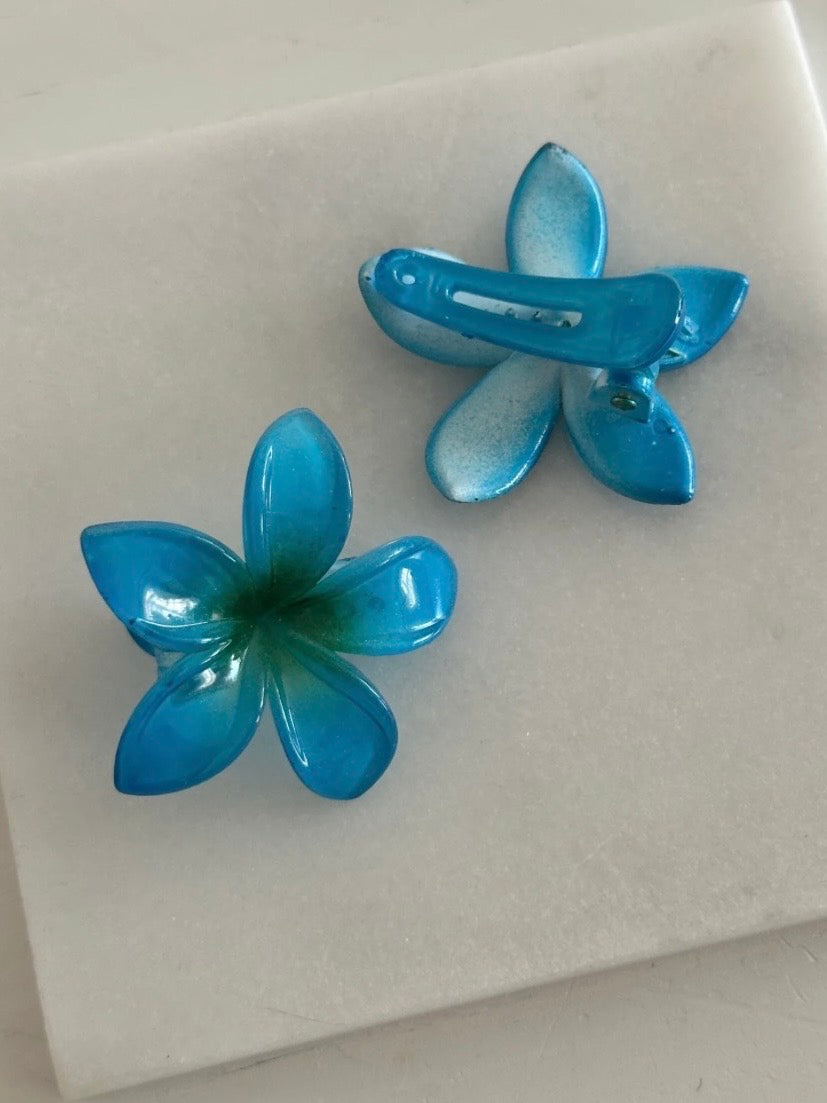 İkili Mini Mandal Aloha Toka (Mavili)