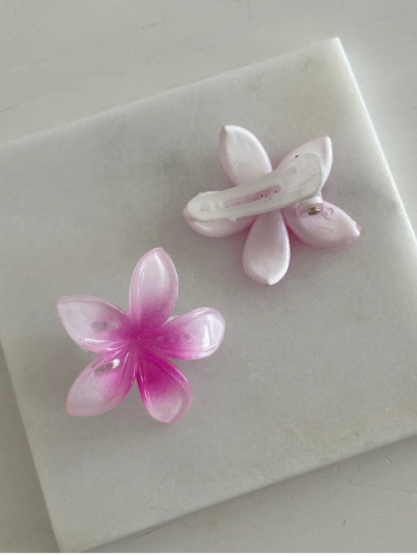 İkili Mini Mandal Aloha Toka (pembe)