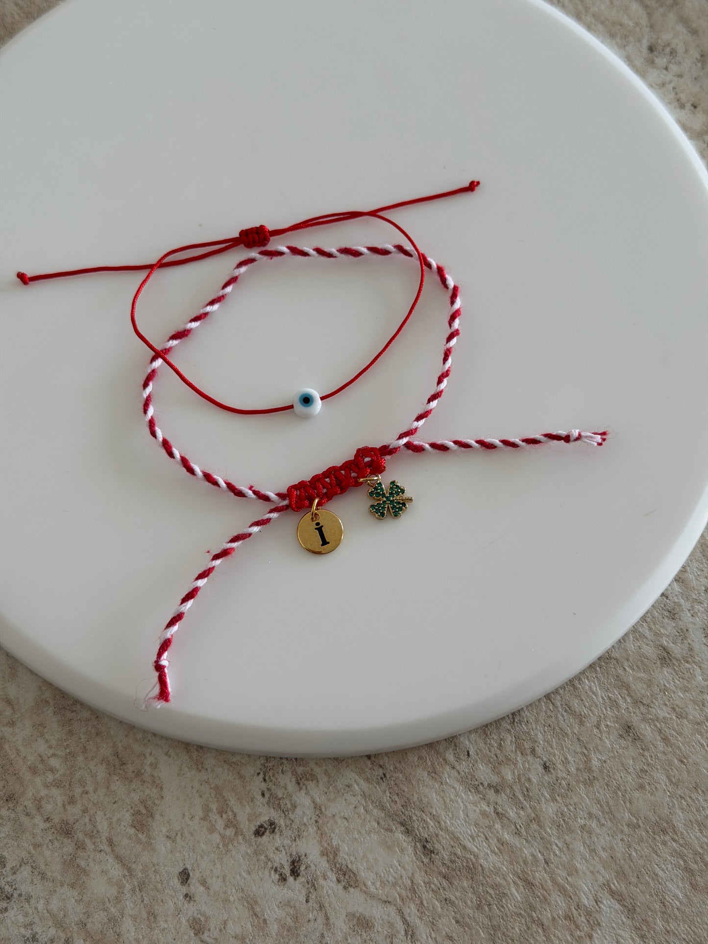 Kişiye Özel Marteniçka Bileklik (4 Yapraklı Yeşil Yonca)