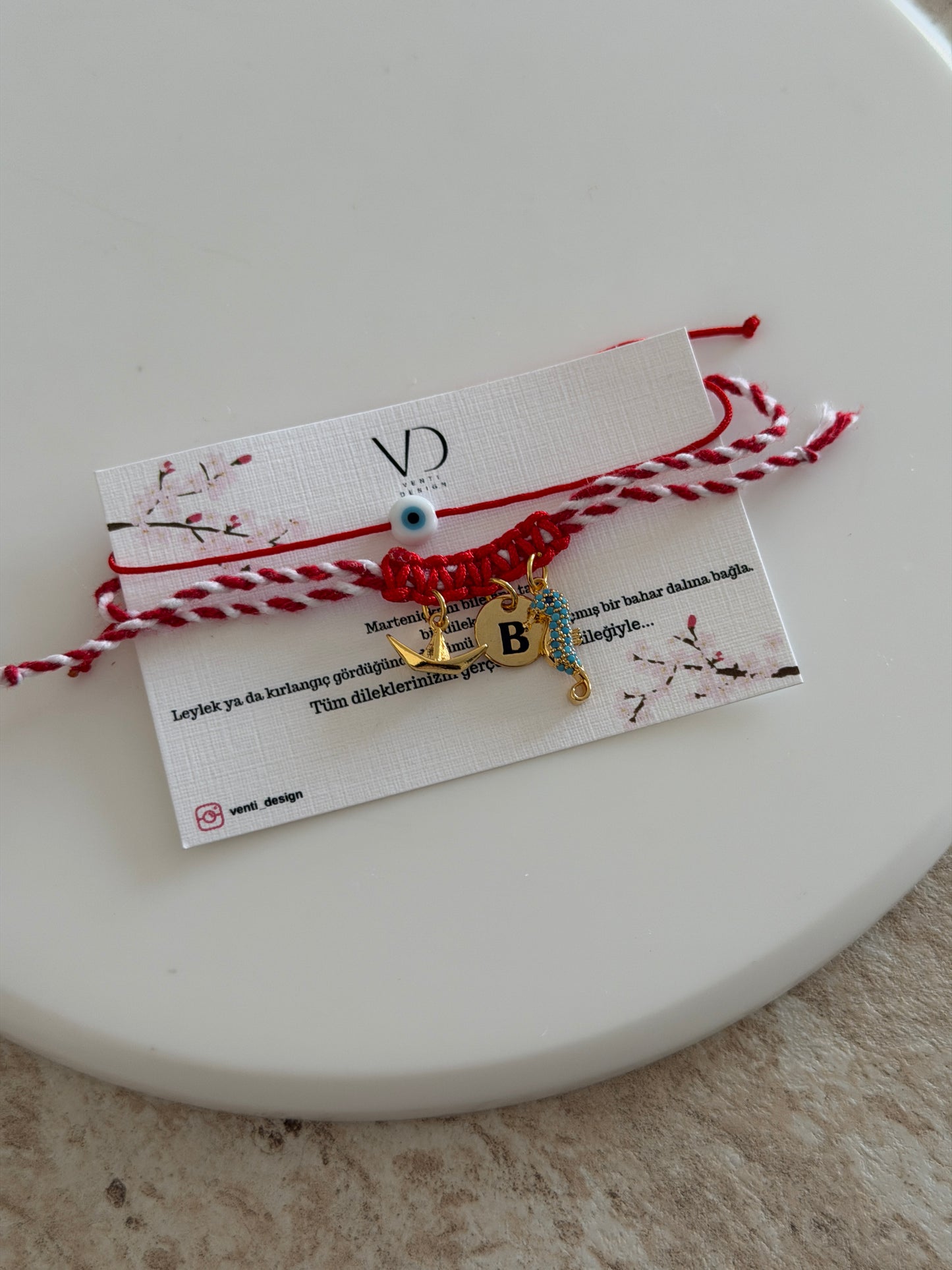 Kişiye Özel Marteniçka Bileklik (Deniz/Yaz)