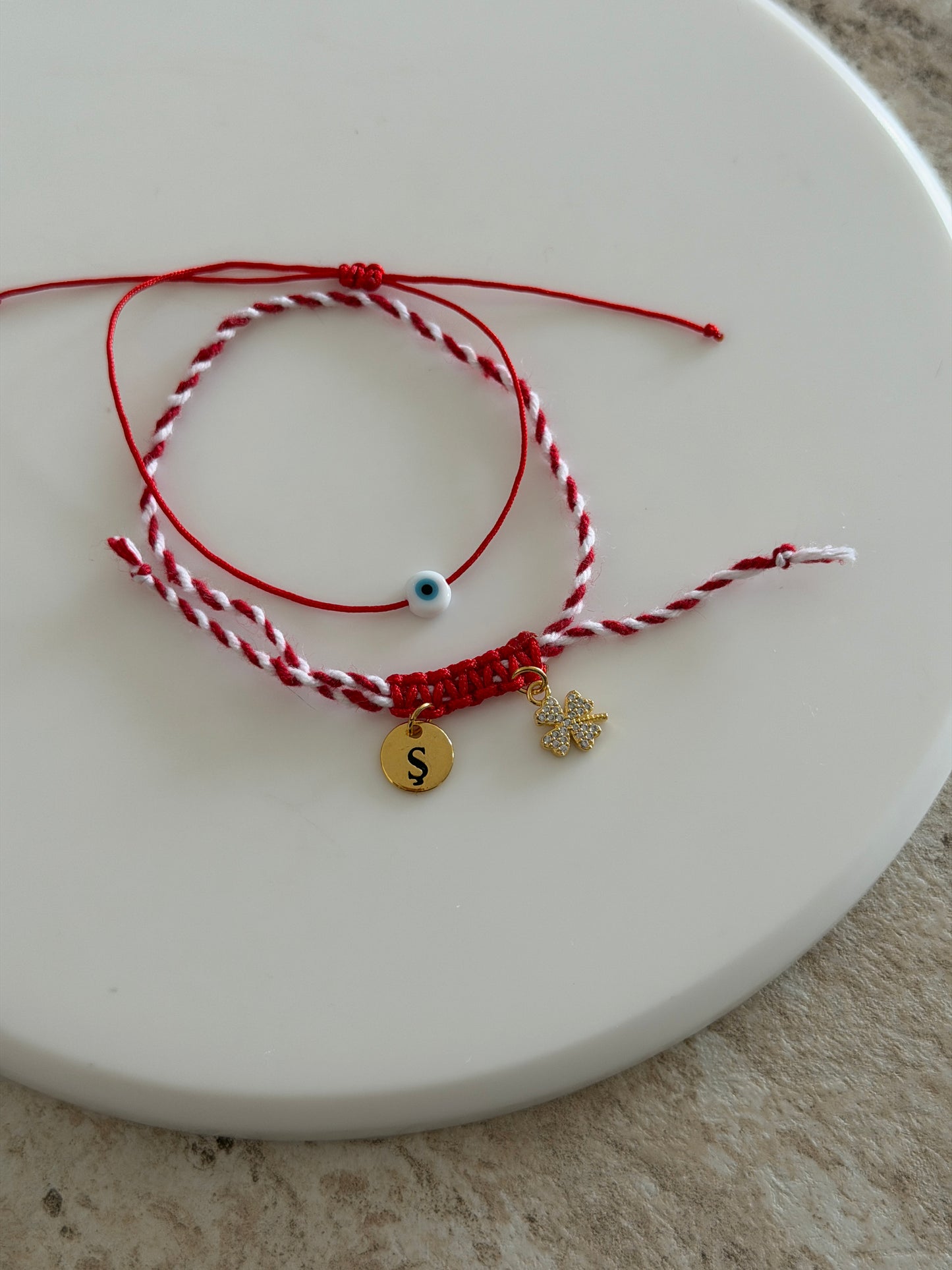 Kişiye Özel Marteniçka Bileklik (Yonca&Şans)