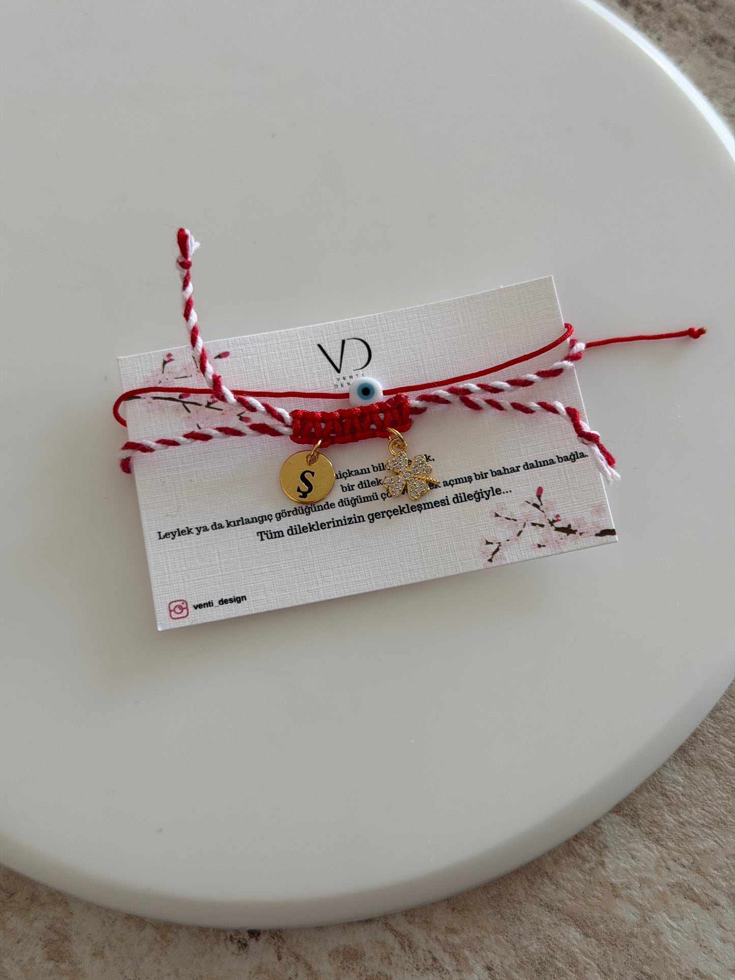 Kişiye Özel Marteniçka Bileklik (Yonca&Şans)