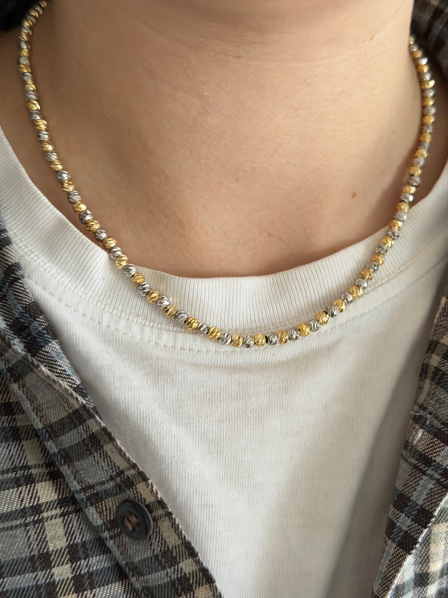Dorika Boncuk Kadın Kolye - Gold&Gümüş