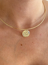 Pul Gold Kadın Choker Kolye