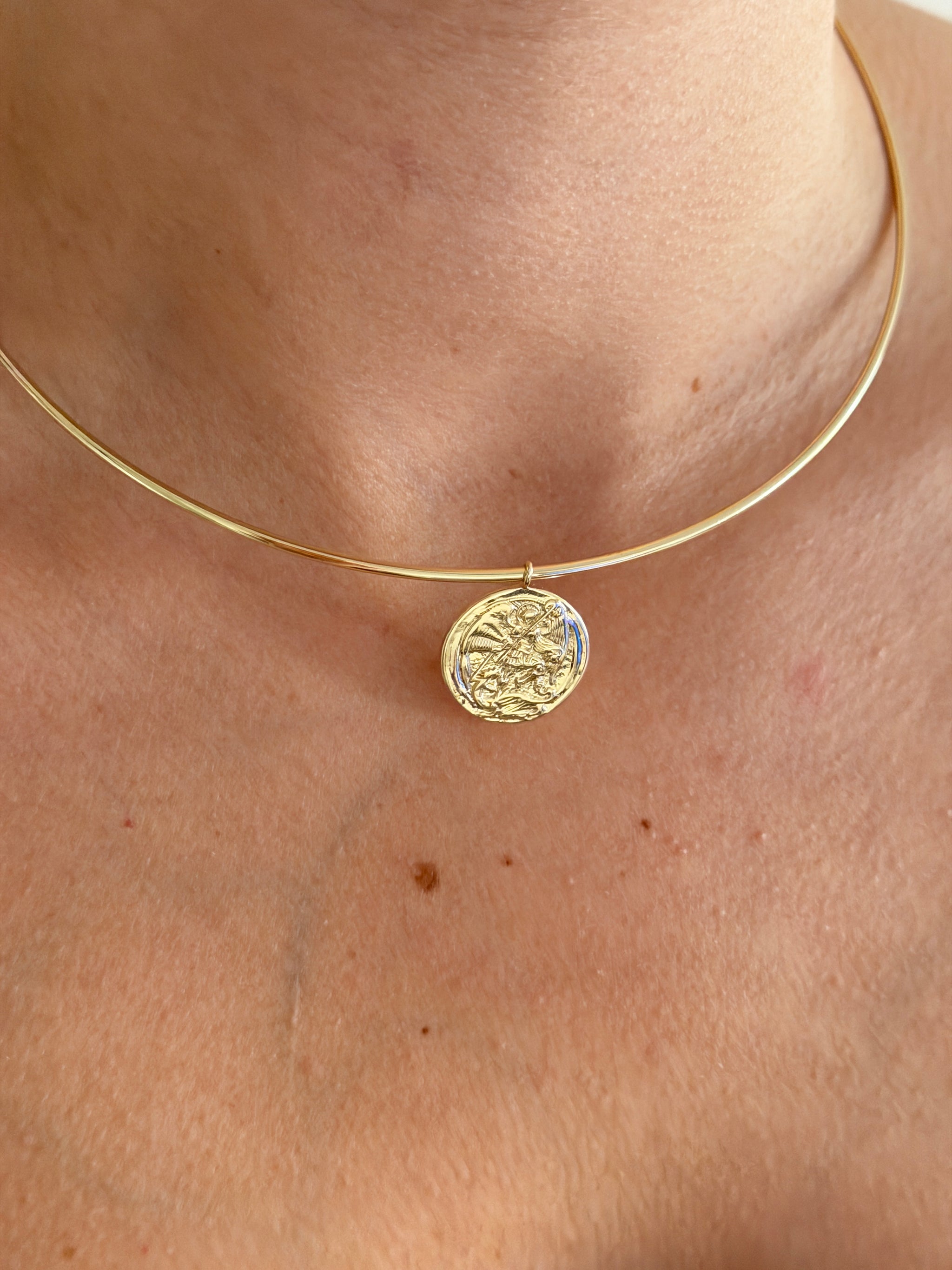 Pul Gold Kadın Choker Kolye