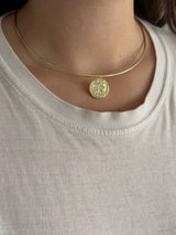 Pul Gold Kadın Choker Kolye