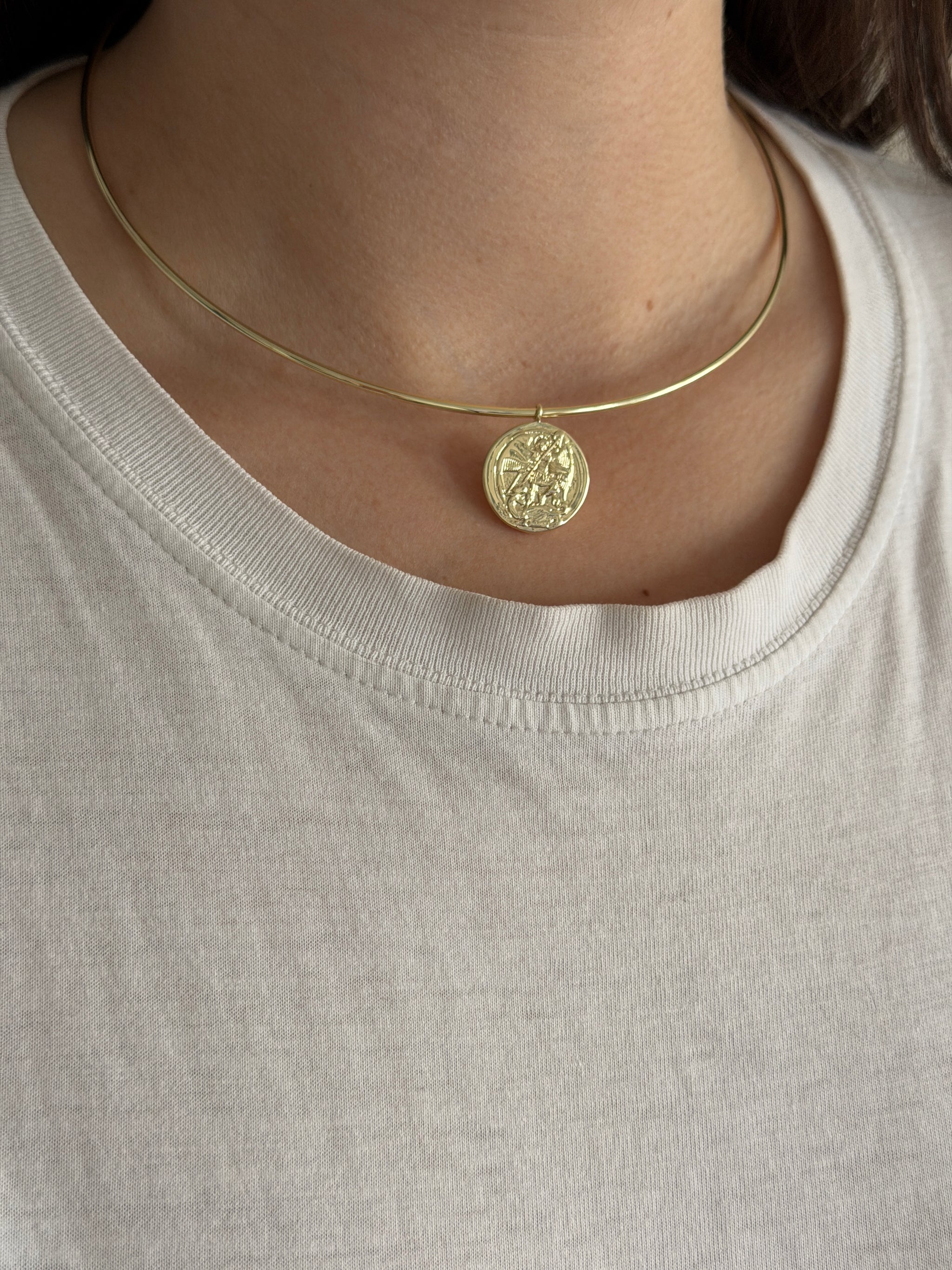 Pul Gold Kadın Choker Kolye