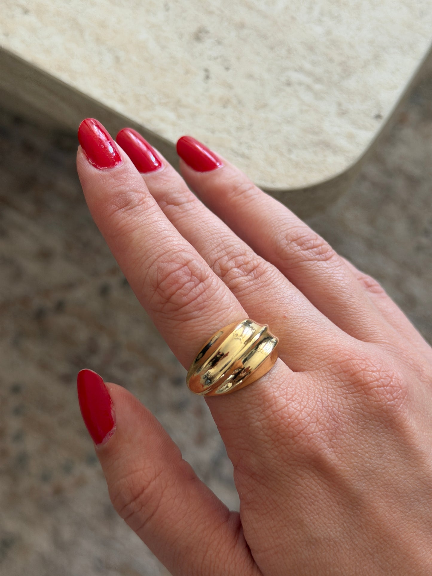 Bombe Gold Kadın Yüzük