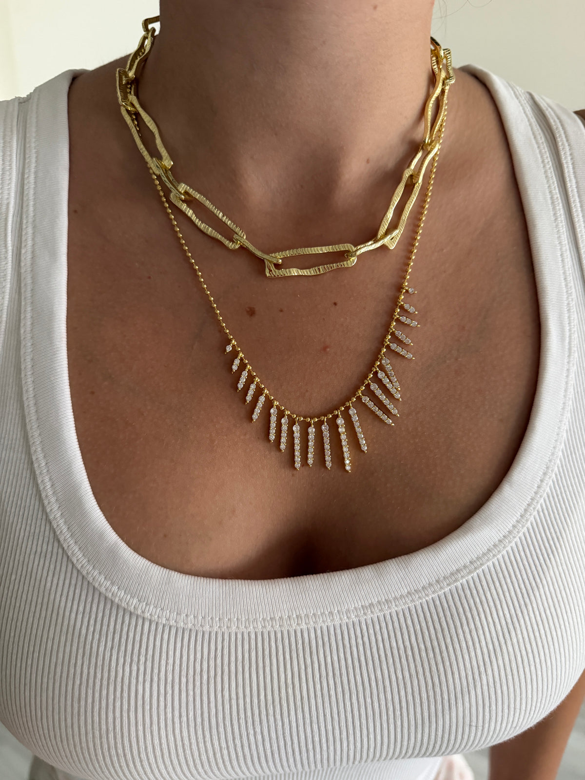 Gold Parça Choker Kadın Kolye