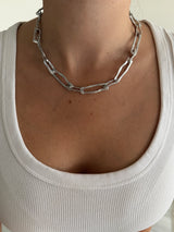Gümüş Parça Choker Kadın Kolye