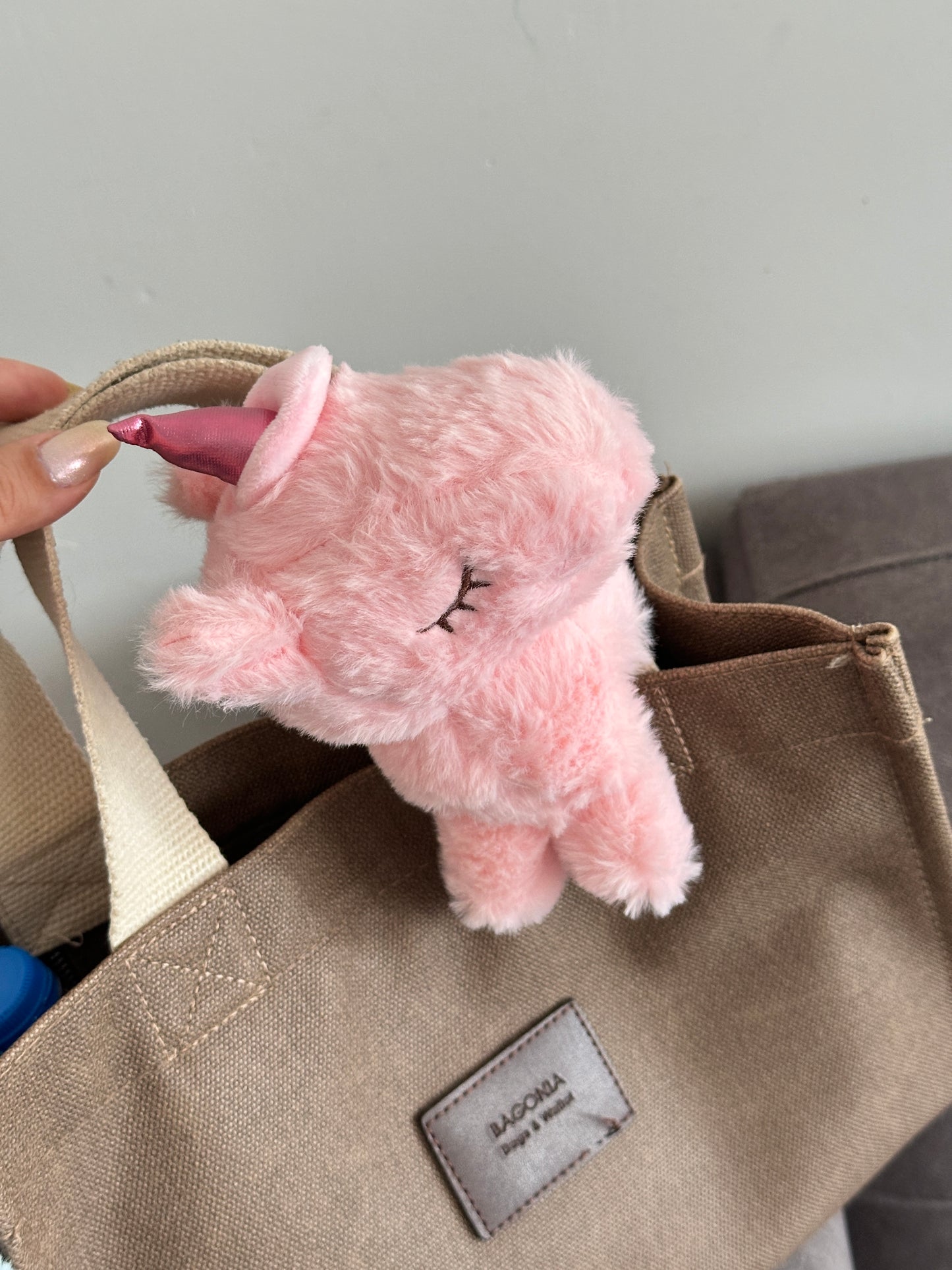 Unicorn Peluş Toka & Çanta Aksesuarı