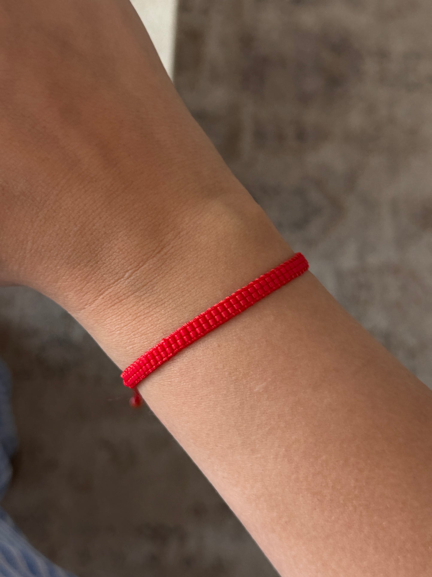 Kırmızı Miyuki Kadın Bileklik
