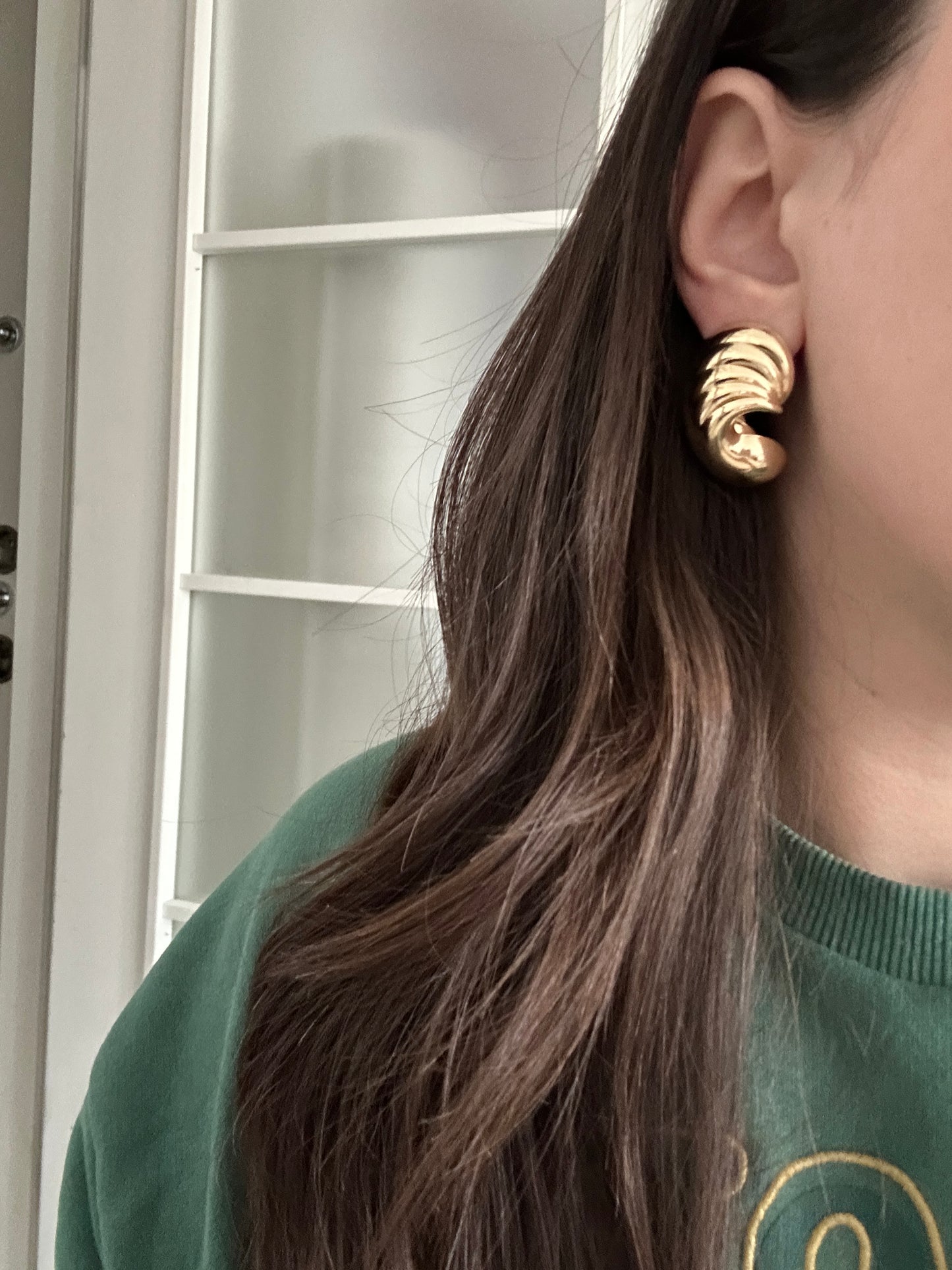 Kabuk Gold Kadın Küpe
