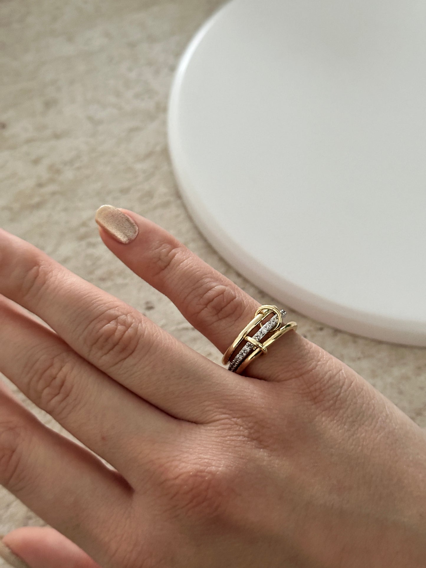 3'Lü Spinelli Seçe Parmak Yüzük