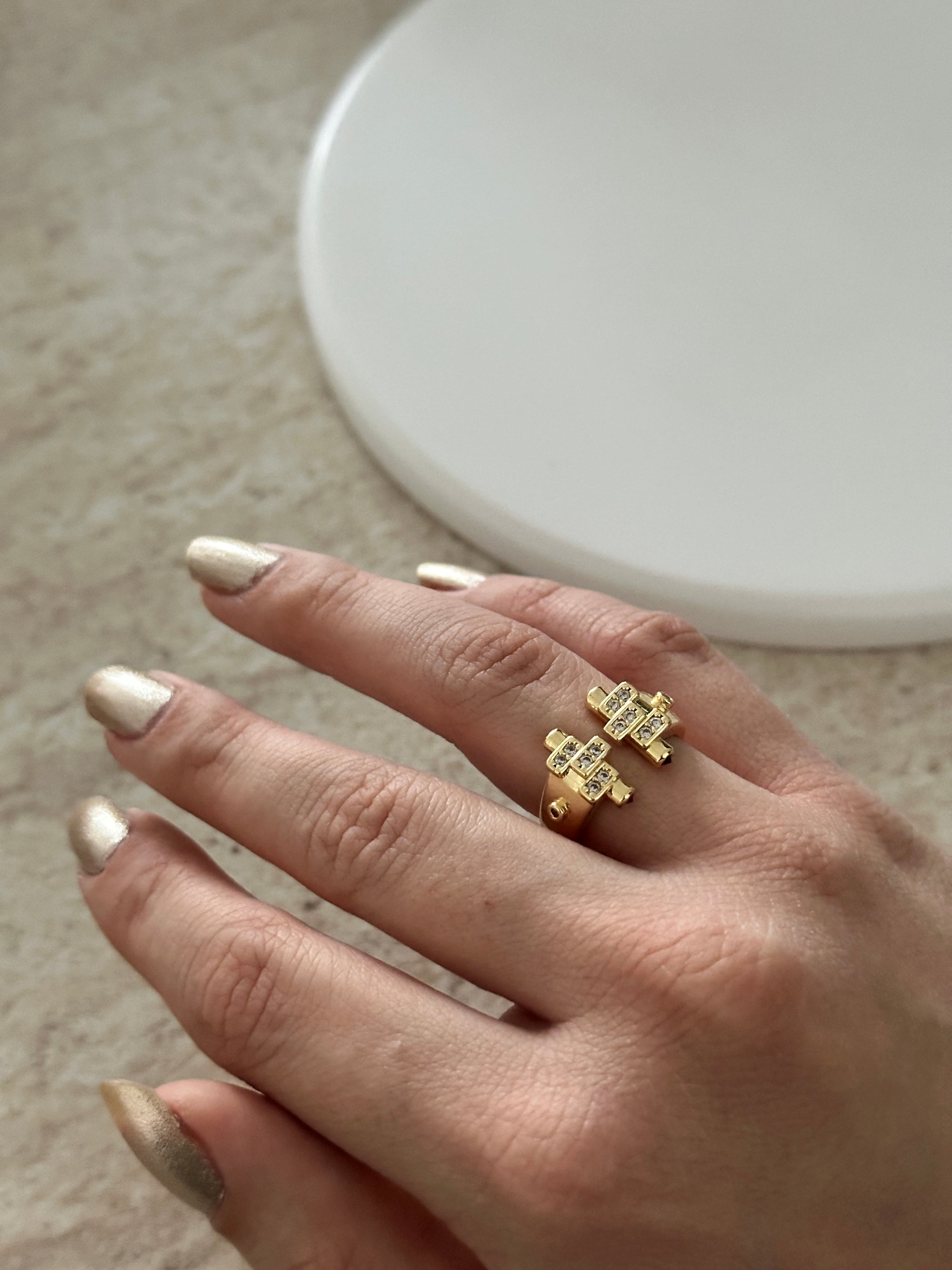 Tasarım Kadın Yüzük Gold