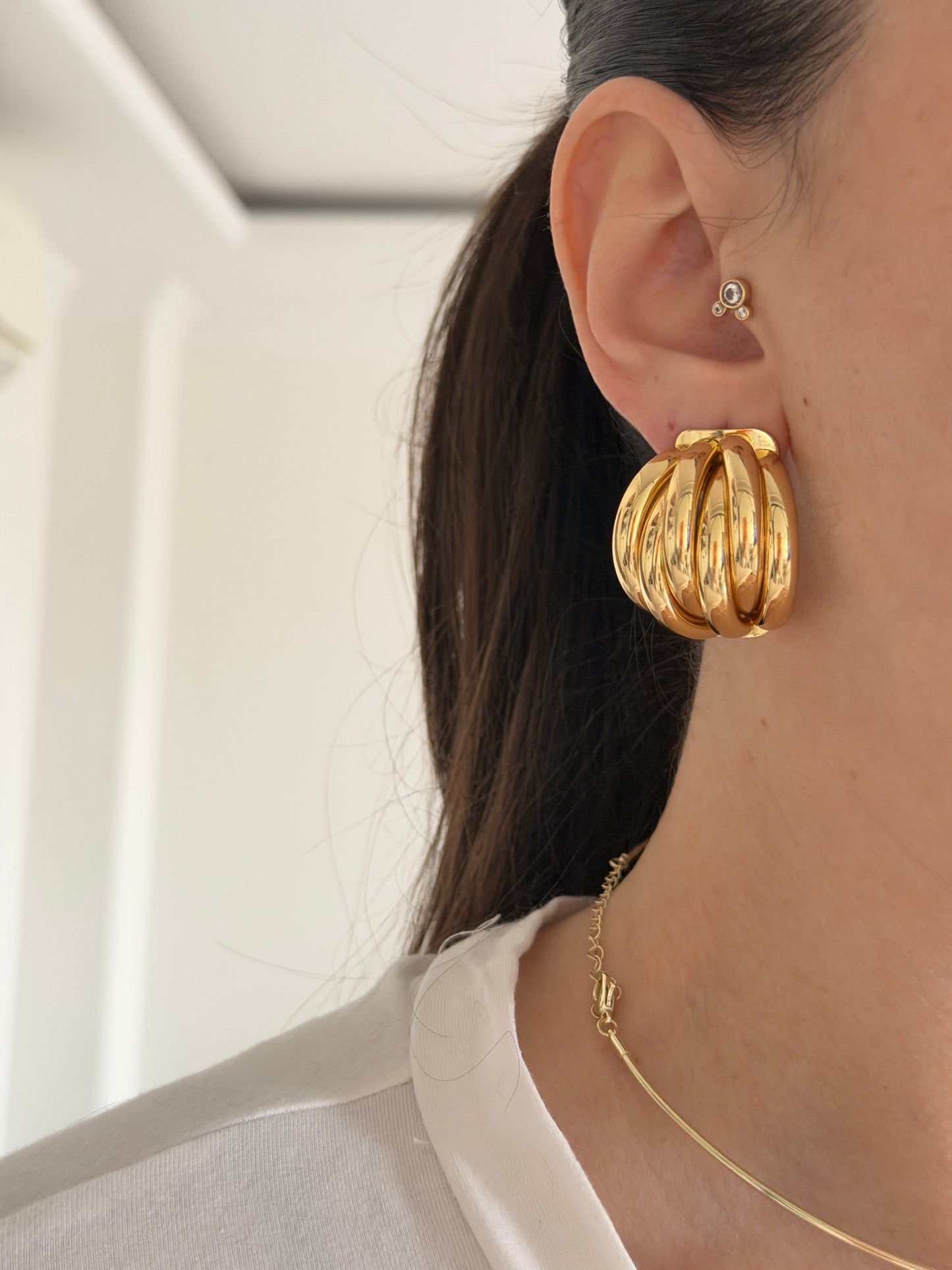 Gold Basic Kadın Küpe