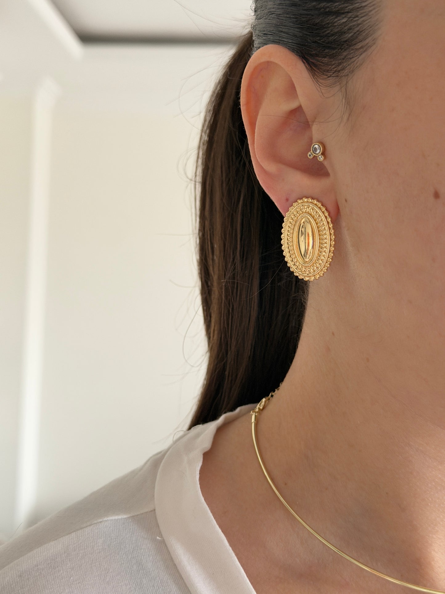 Vintage Gold Kadın Küpe