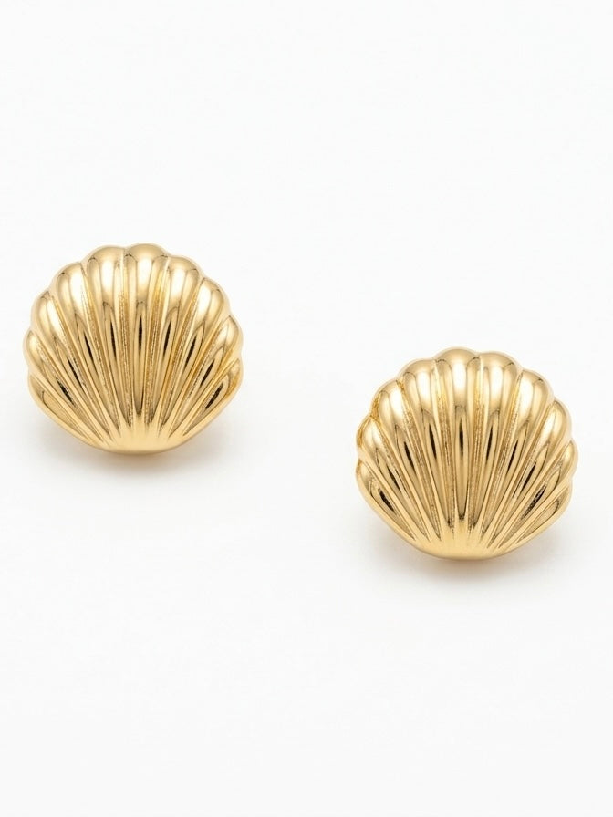 İstiridye Gold Kadın Küpe
