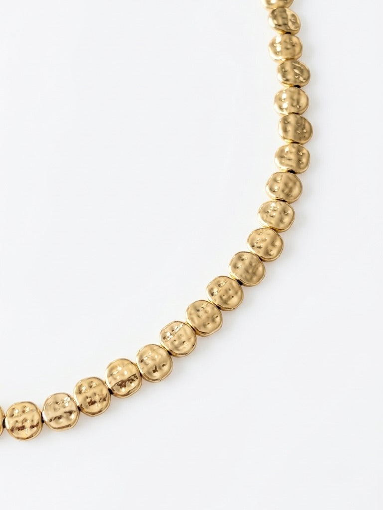 Ezme Pul Boncuk Kadın Kolye - Gold