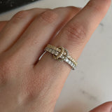 2'Li Gold & Gümüş Zirkon Taş Spinelli Kadın Yüzük