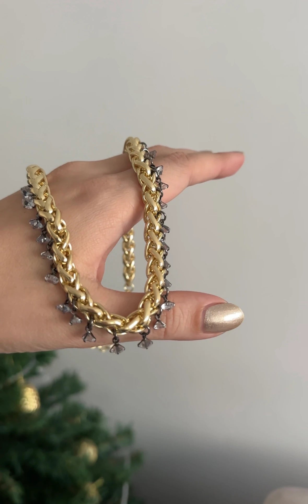 Gümüş Taş Tasarım Zincir Kadın Kolye