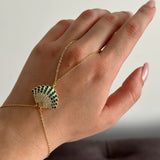 Deniz Kabuğu Zirkon Taş Kadın Şahmeran