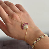 Deniz Kabuğu Zirkon Taş Kadın Şahmeran