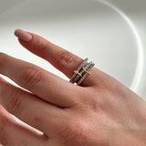 3'Lü Spinelli Ayarlanabilir Kadın Yüzük