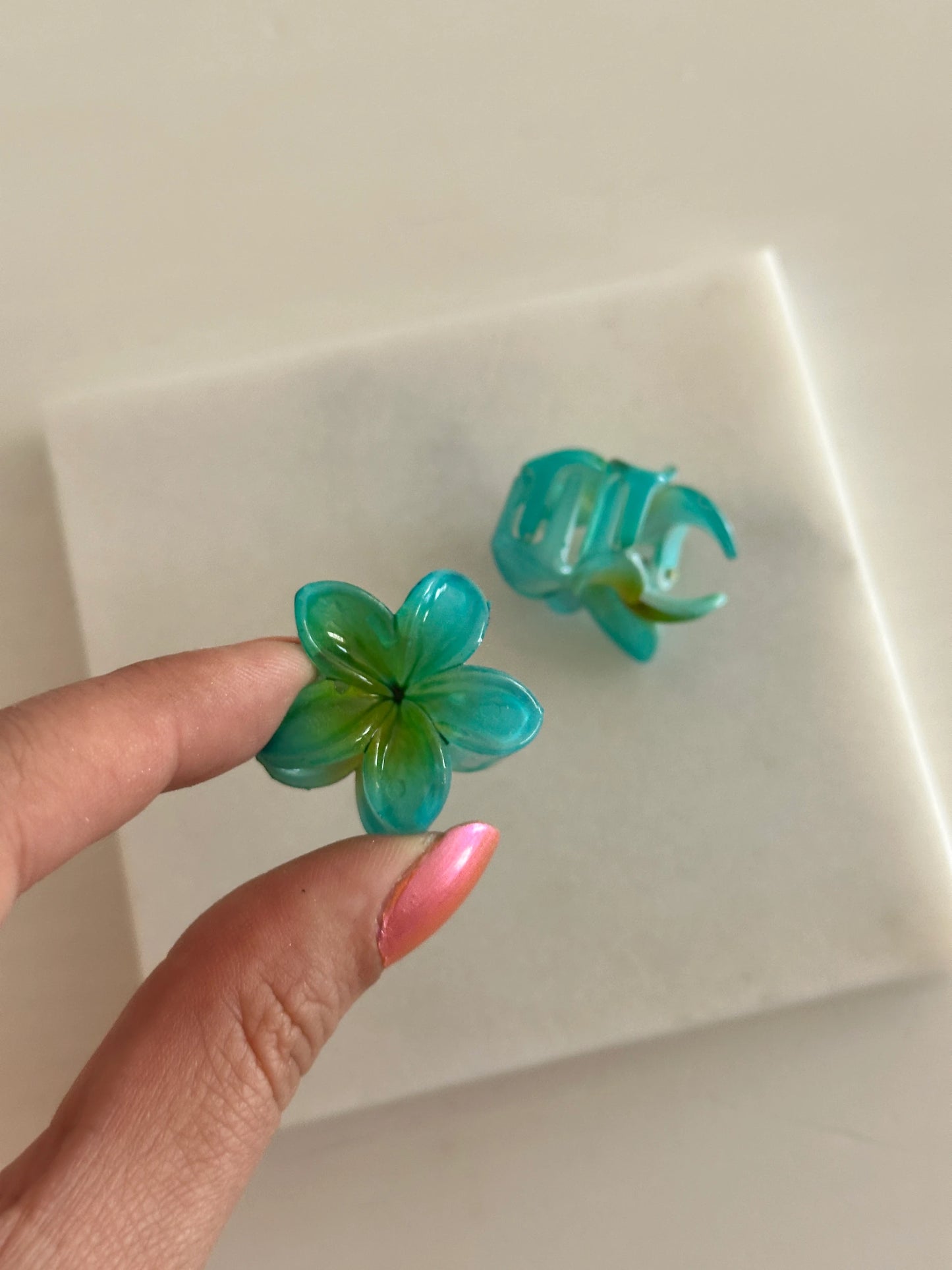 İkili Mini Aloha Toka (su yeşili)