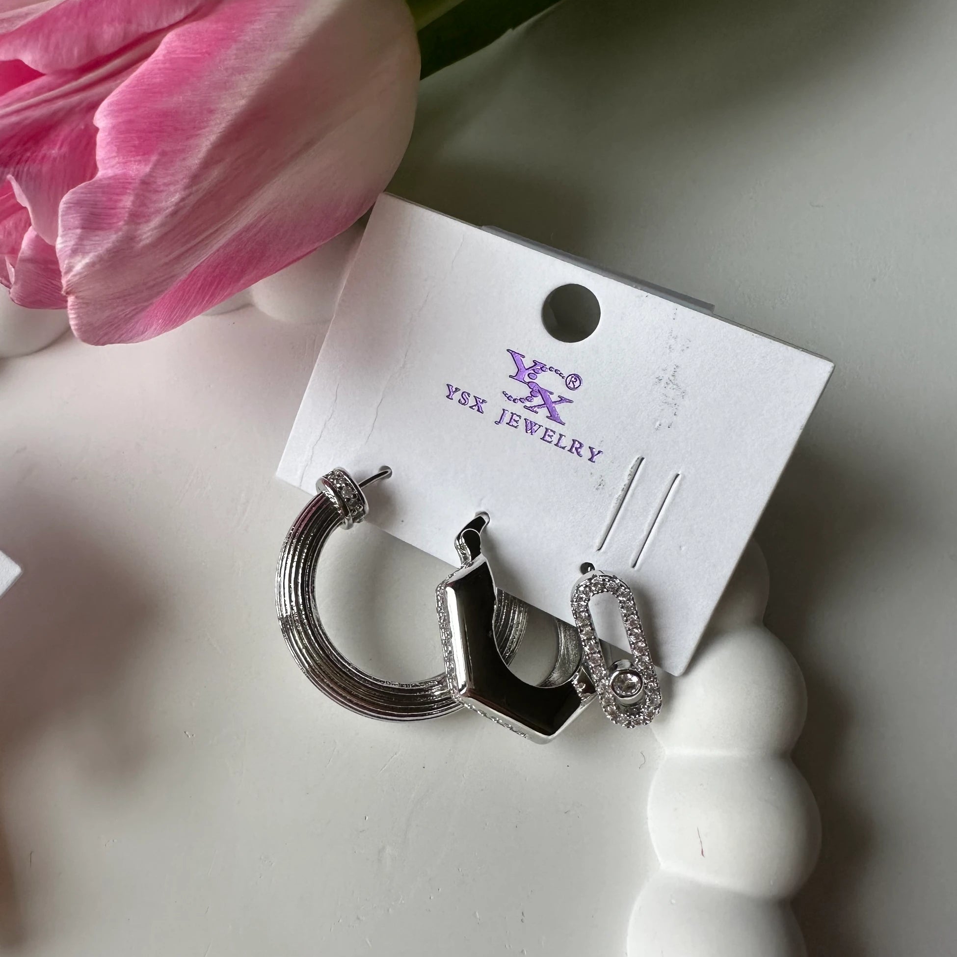 Halka Kordon Set Küpe