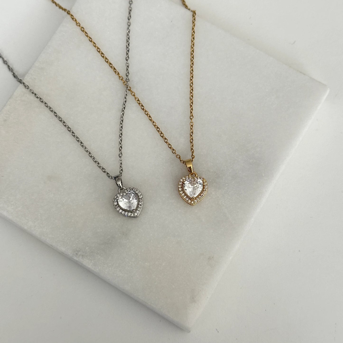 Kalp Taş Kadın Kolye