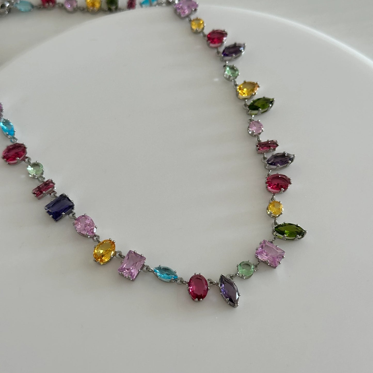 Tasarım Taş Kadın Choker Kolye