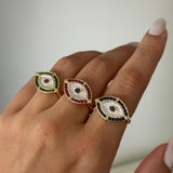 Renkli Göz Kadın Yüzük