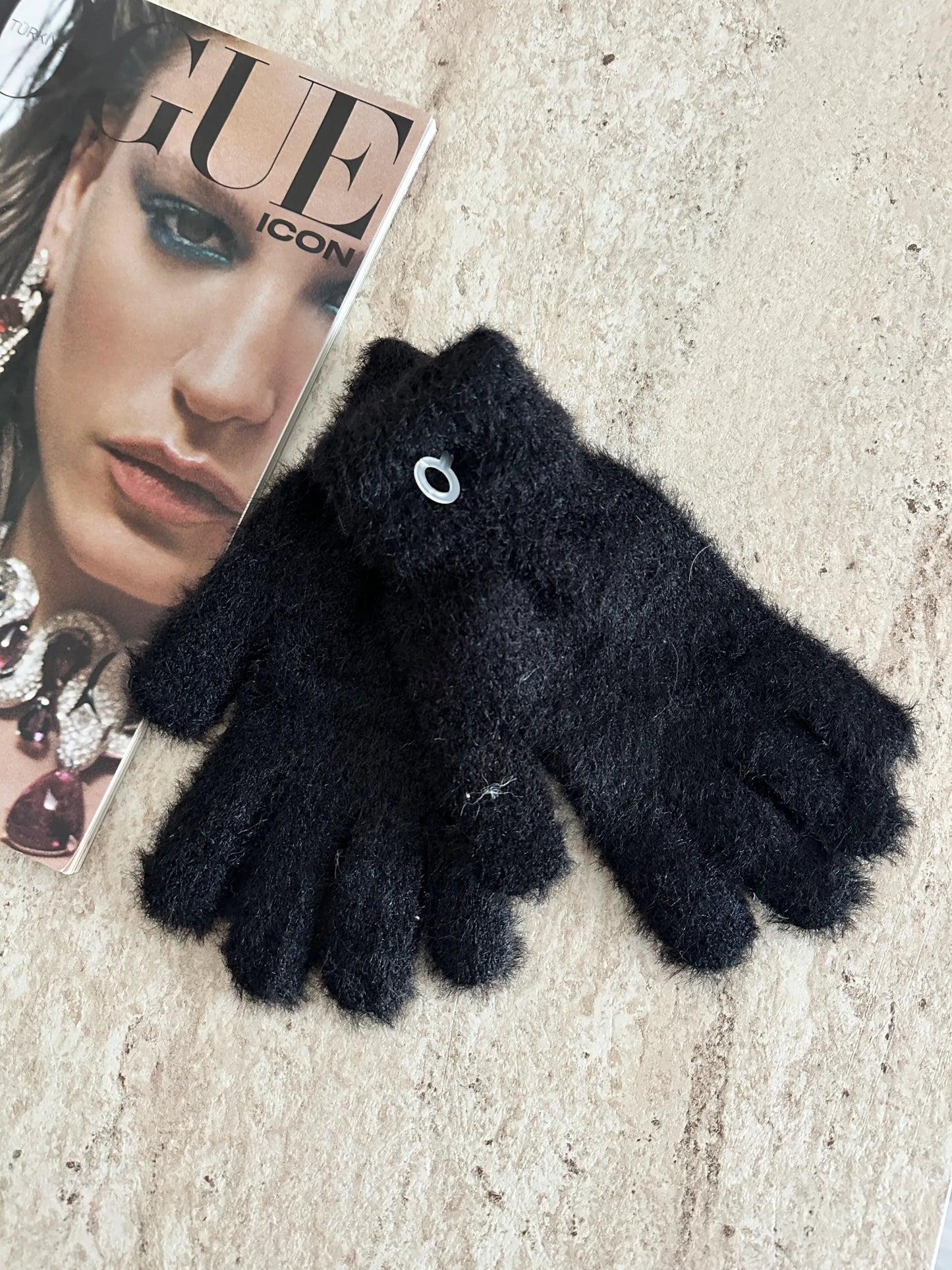 Angora Yün Kadın Eldiven