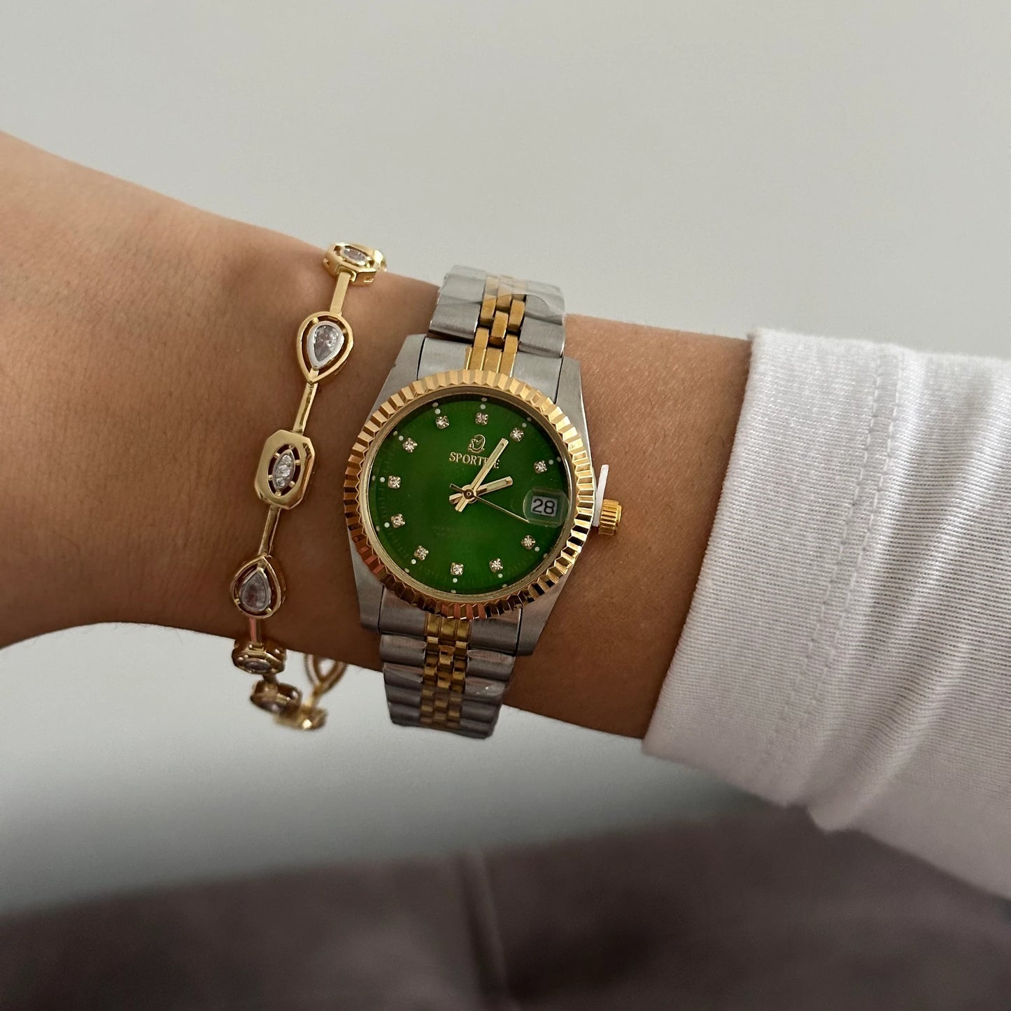 Yeşil Aura Kadın Saat / 35MM