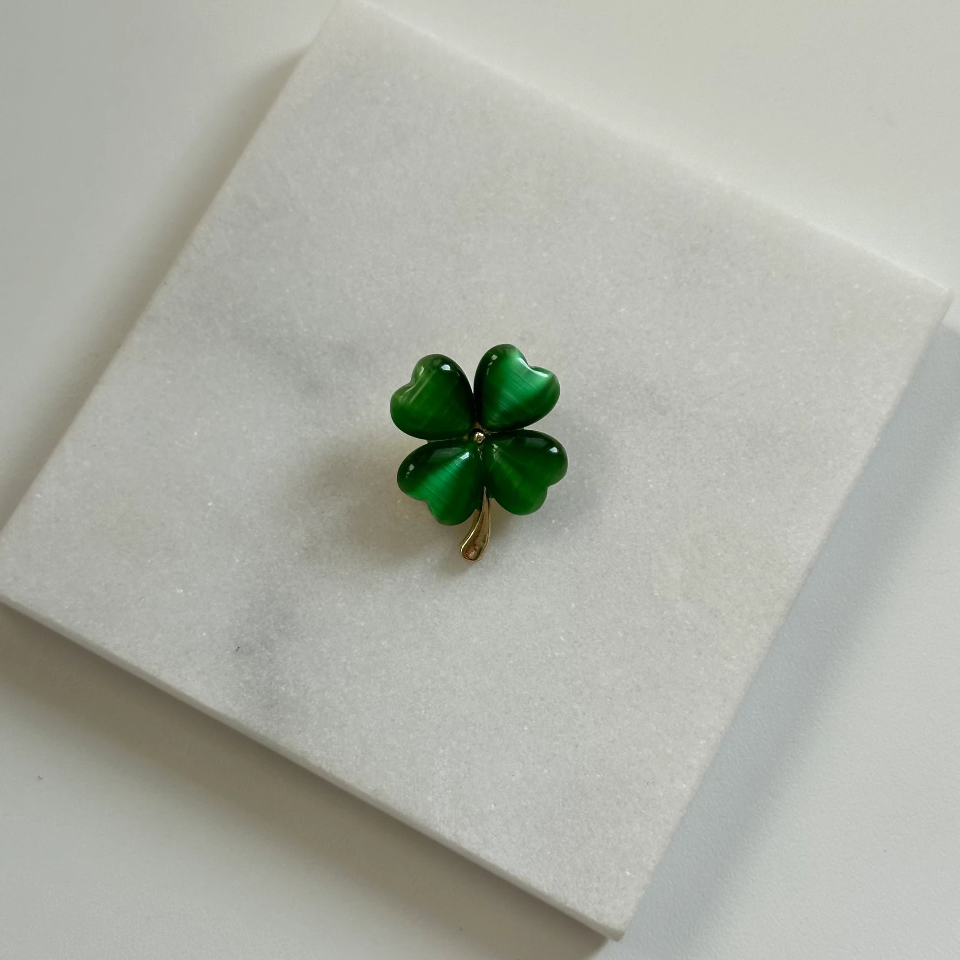 Yeşil Yonca Broş