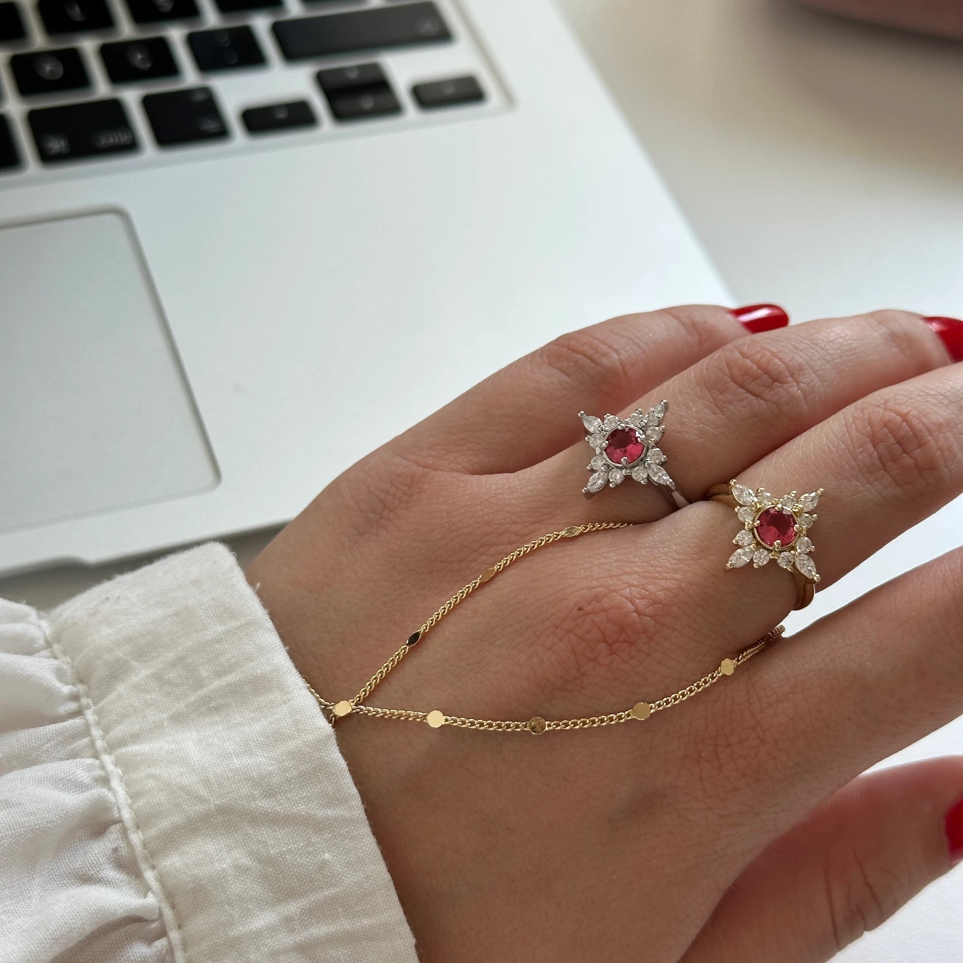 Mürdüm Zirkon Taş Kadın Yüzük