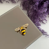 Sarı Taş Arı Broş