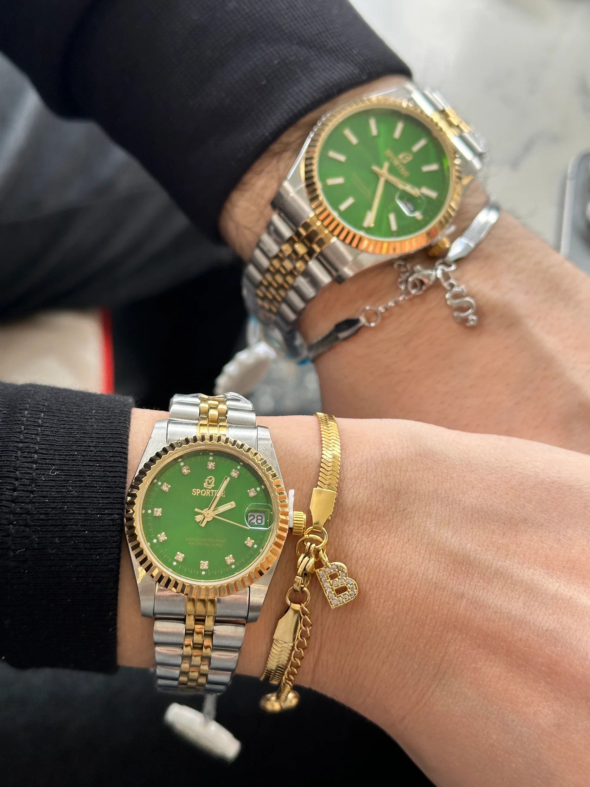 Yeşil Aura Kadın Saat / 35MM