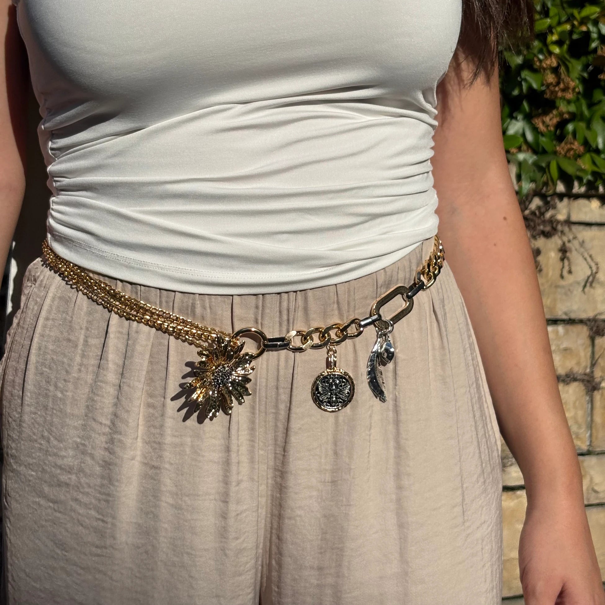 ZR Gold Gümüş Bel Zinciri