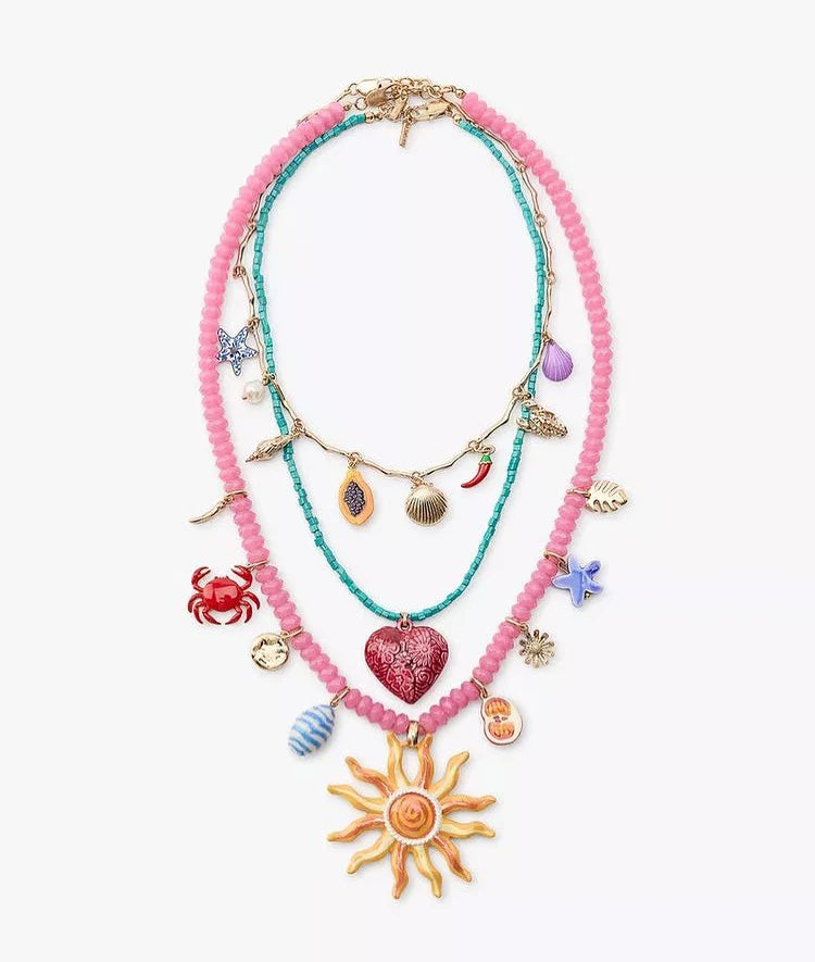 Güneş Üçlü Kadın Kolye