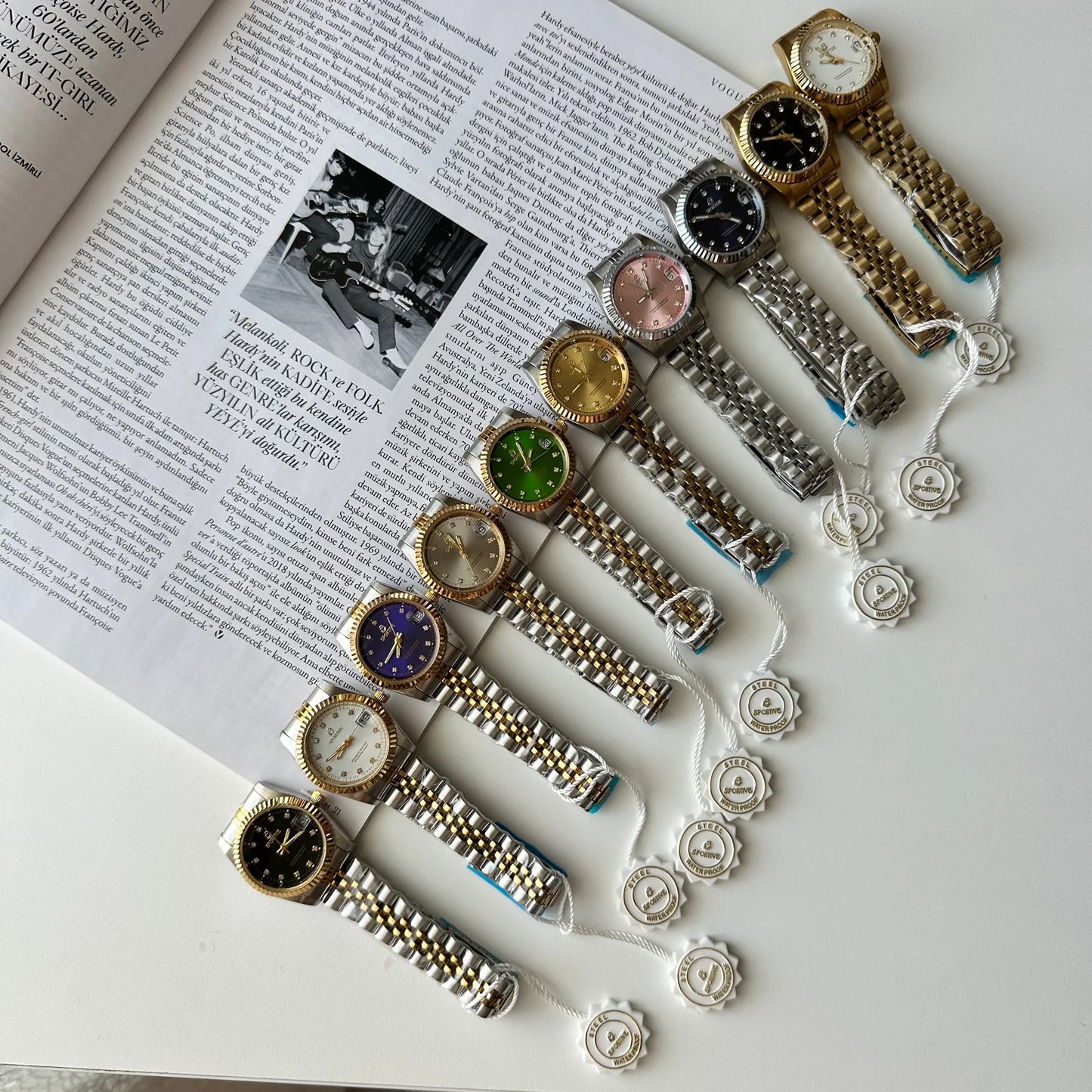 Siyah Aura Kadın Saat / 35 MM