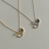 Göz Taş 14k Altın Kaplama Kolye