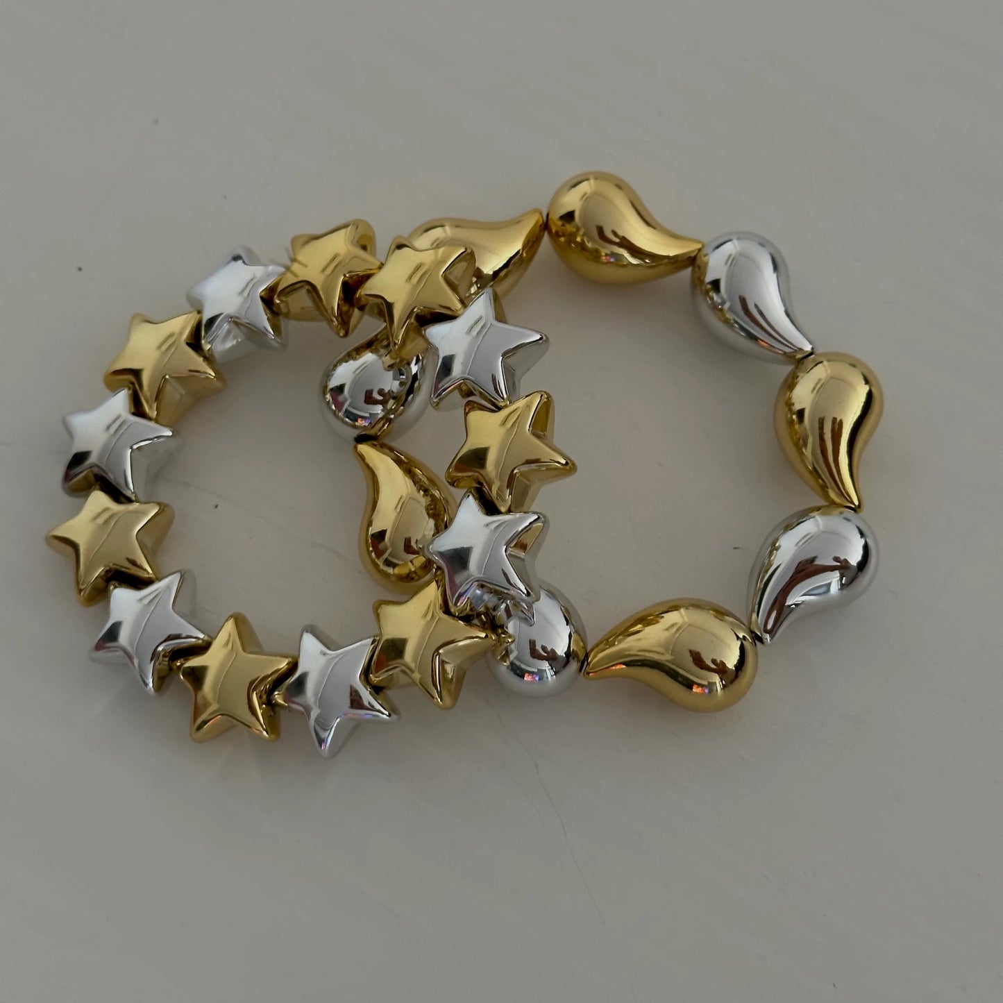 Yıldız Mix Boncuk Elastik Bileklik