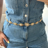 İncili Rose Bel Zinciri