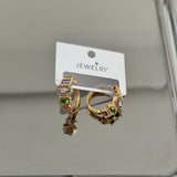 Renktaş Halka Tasarım Kadın Küpe