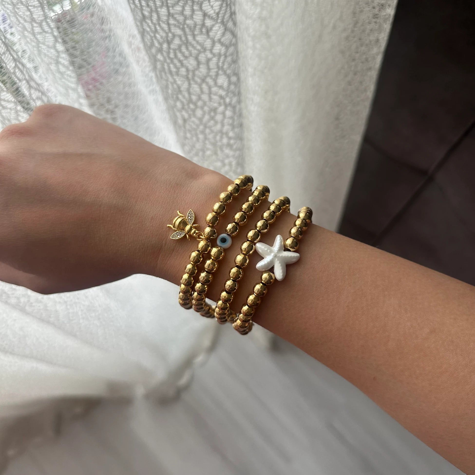 Deniz Yıldızı Top Boncuk Bileklik