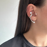 Düğüm İnci Earcuff Küpe